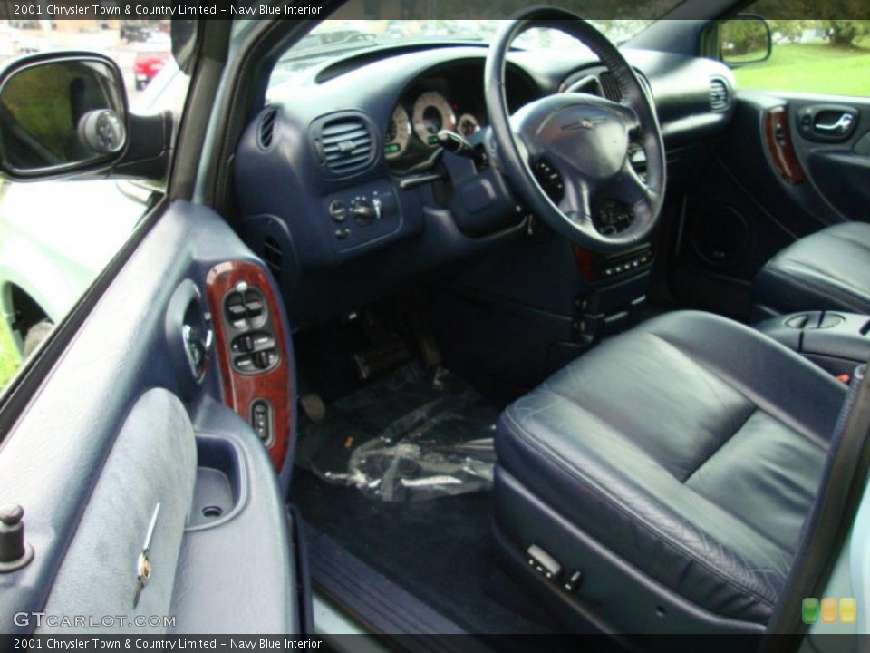 Navy Blue 2001 Chrysler Town & Country Interiors
