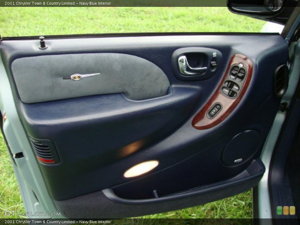 Navy Blue Interior Door Panel for the 2001 Chrysler Town & Country Limited #38491599