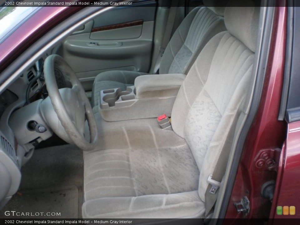 Medium Gray Interior Prime Interior for the 2002 Chevrolet Impala  #38493547