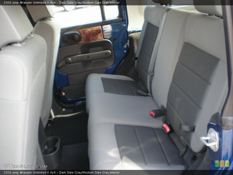 Dark Slate Gray/Medium Slate Gray Interior Photo for the 2009 Jeep Wrangler Unlimited X 4x4 #38493779