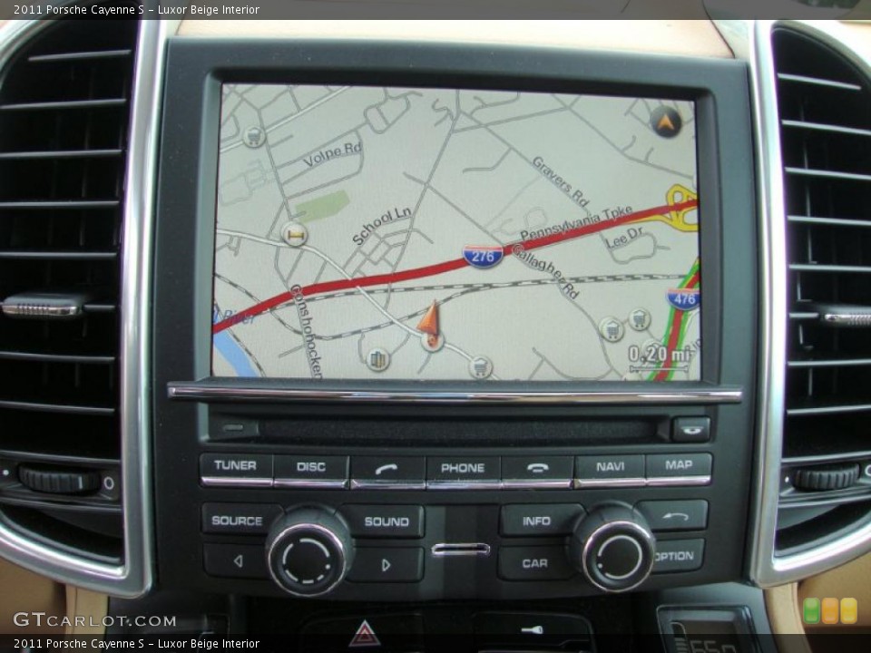 Luxor Beige Interior Navigation for the 2011 Porsche Cayenne S #38495795