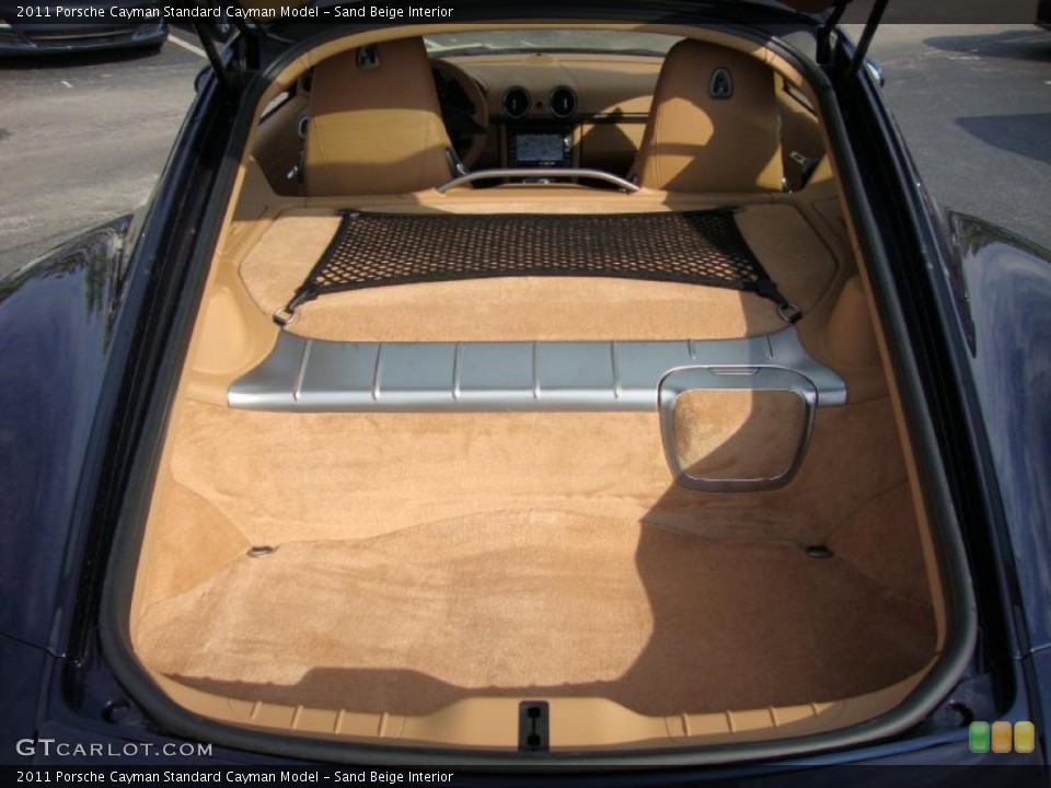 Sand Beige Interior Trunk for the 2011 Porsche Cayman  #38496203