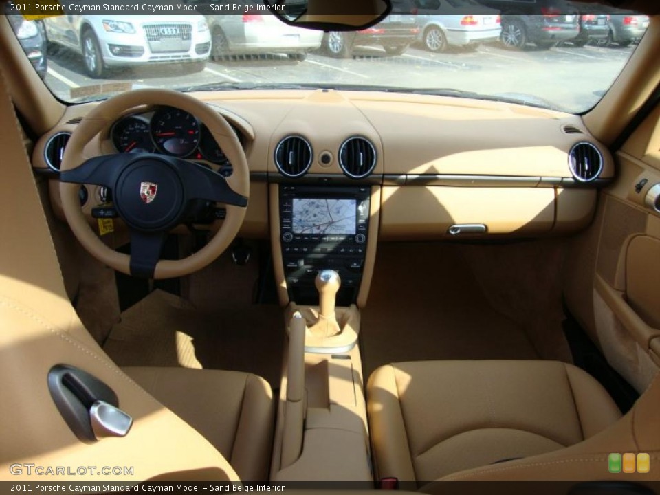 Sand Beige Interior Dashboard for the 2011 Porsche Cayman  #38496219