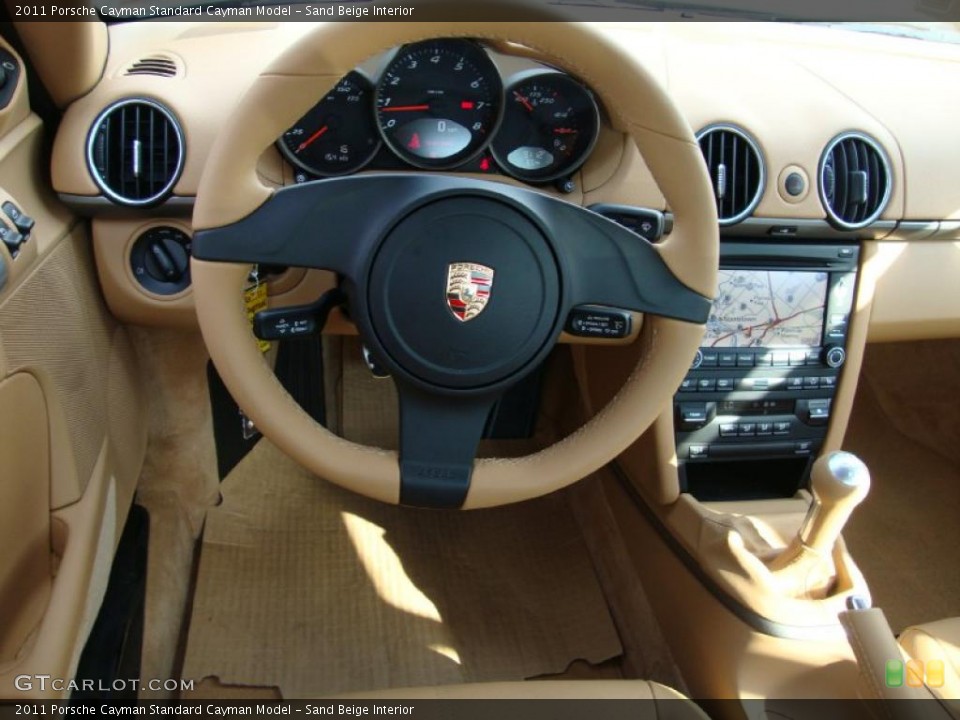 Sand Beige Interior Steering Wheel for the 2011 Porsche Cayman  #38496283