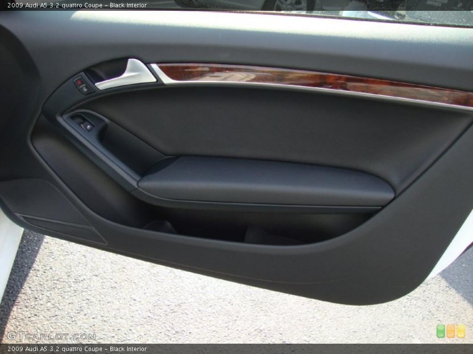 Black Interior Door Panel for the 2009 Audi A5 3.2 quattro Coupe #38497427