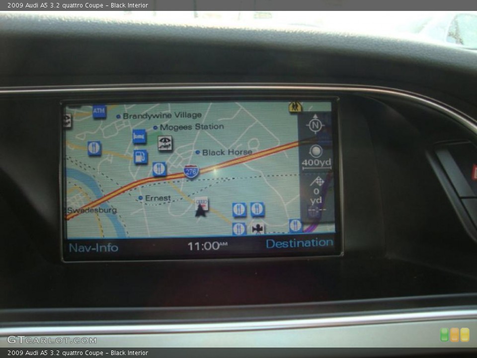 Black Interior Navigation for the 2009 Audi A5 3.2 quattro Coupe #38497583