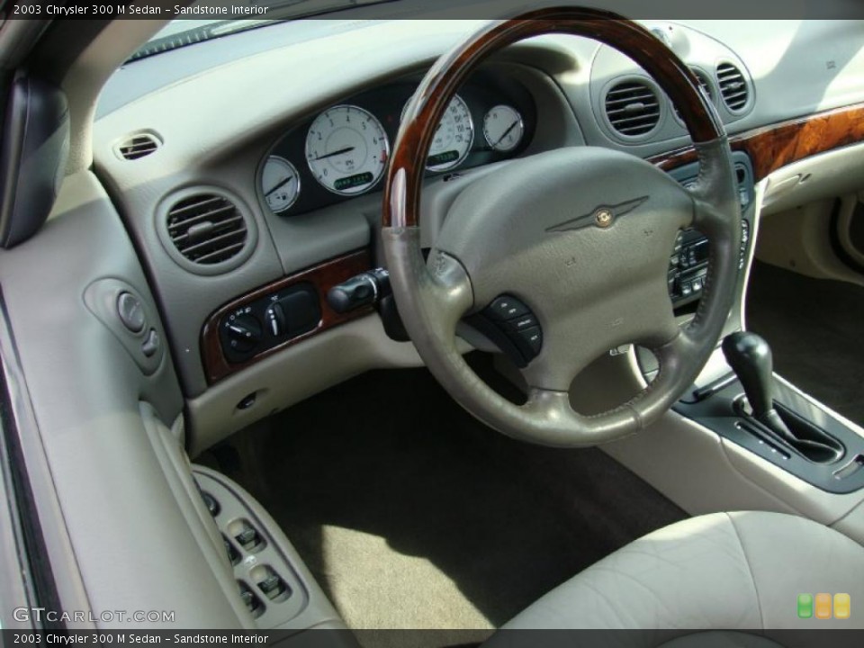 Sandstone Interior Steering Wheel for the 2003 Chrysler 300 M Sedan #38497879