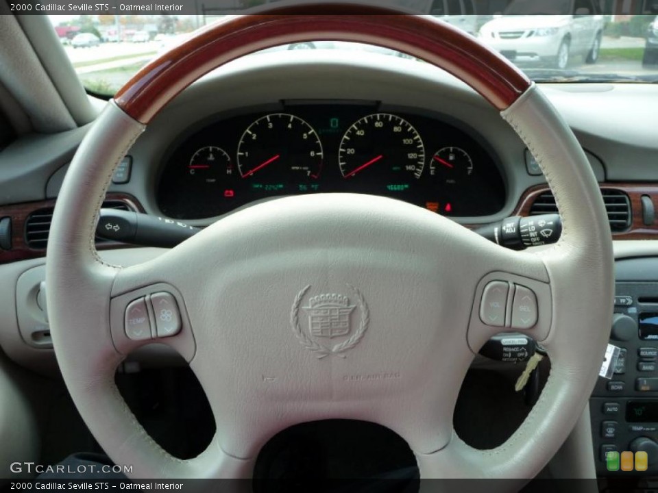 Oatmeal Interior Steering Wheel for the 2000 Cadillac Seville STS #38498171