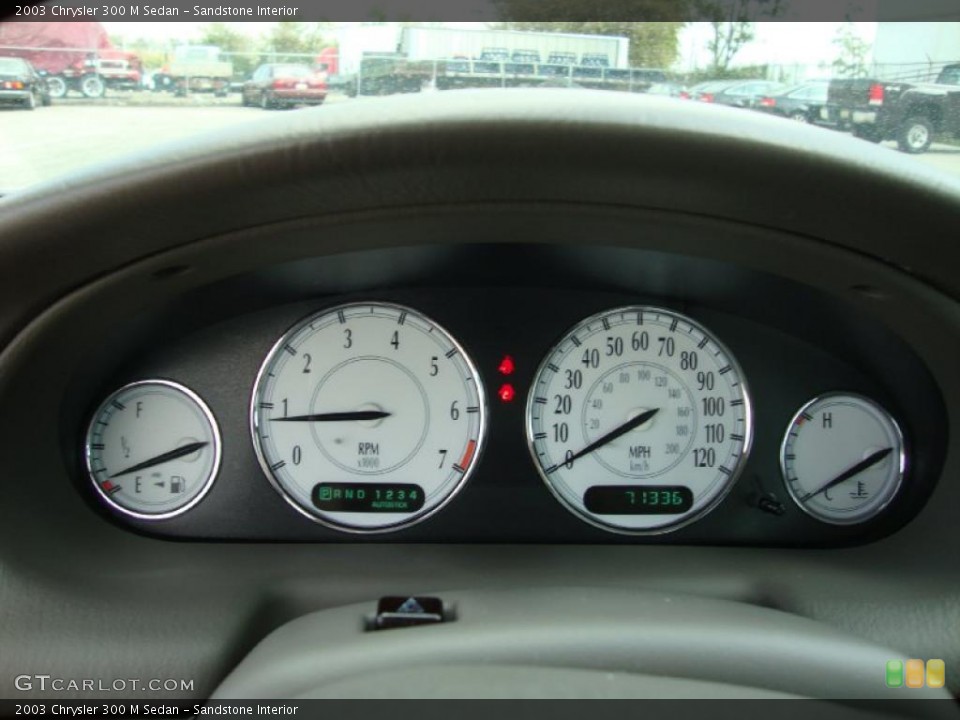 Sandstone Interior Gauges for the 2003 Chrysler 300 M Sedan #38498403