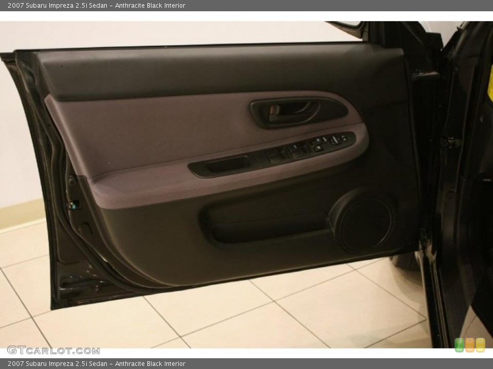 Anthracite Black Interior Door Panel for the 2007 Subaru Impreza 2.5i Sedan #38498963