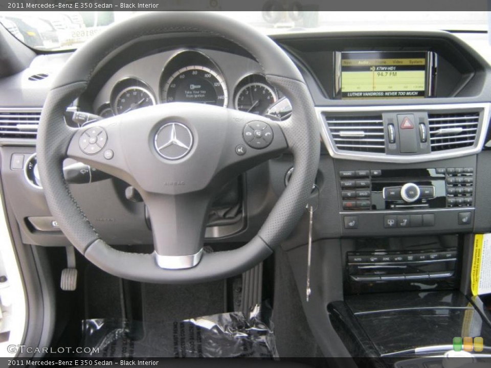 Black Interior Steering Wheel for the 2011 Mercedes-Benz E 350 Sedan #38498995