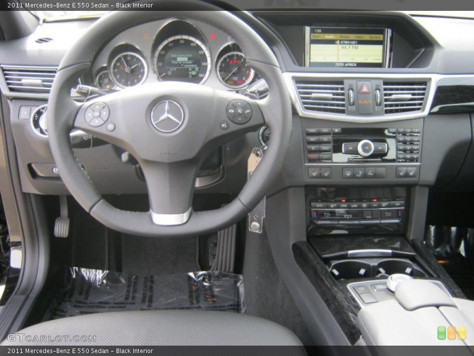 Black Interior Steering Wheel for the 2011 Mercedes-Benz E 550 Sedan #38499179