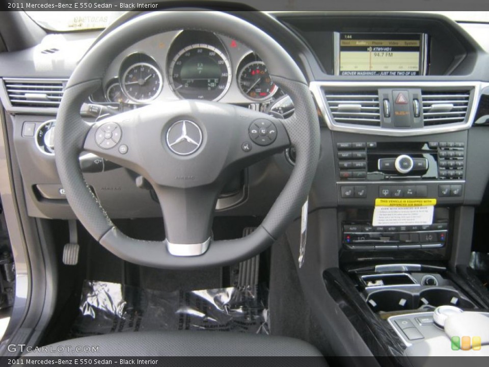 Black Interior Dashboard for the 2011 Mercedes-Benz E 550 Sedan #38499367