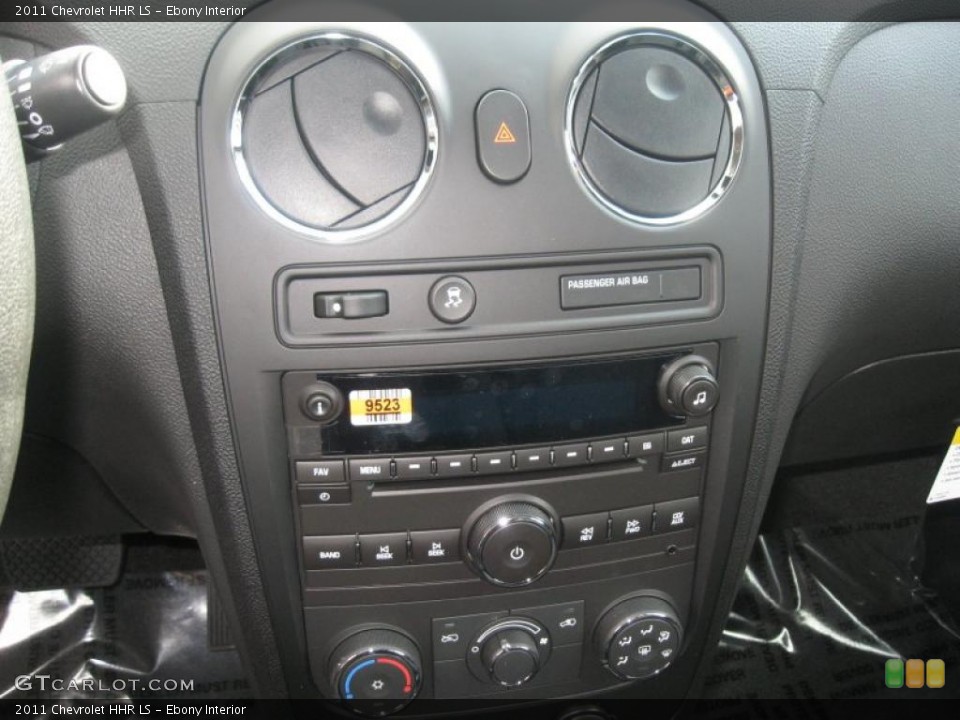 Ebony Interior Controls for the 2011 Chevrolet HHR LS #38499767