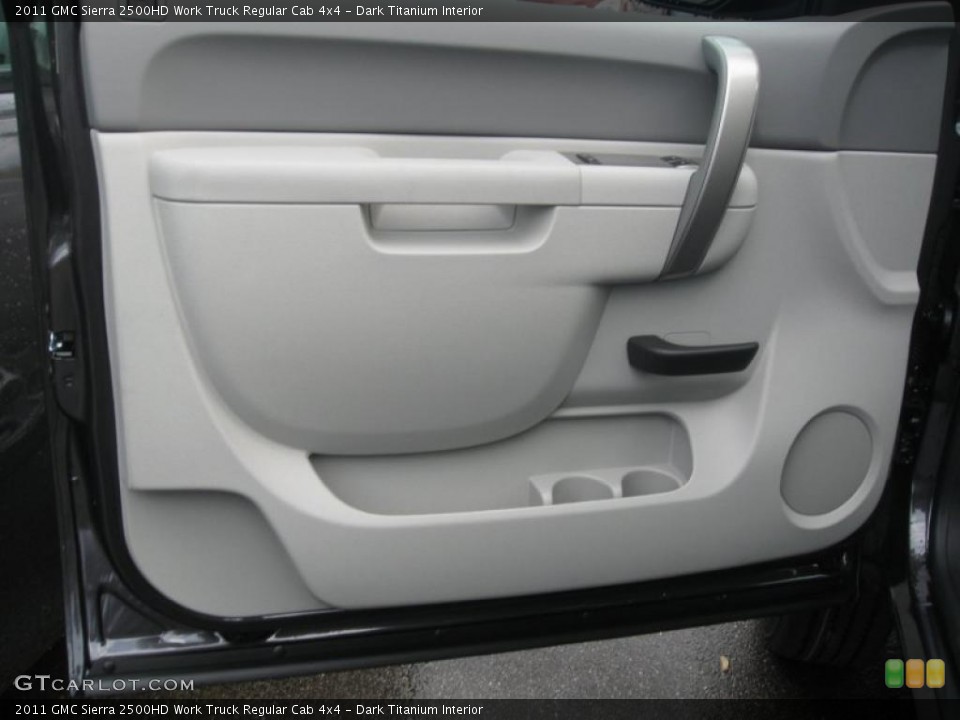 Dark Titanium Interior Door Panel for the 2011 GMC Sierra 2500HD Work Truck Regular Cab 4x4 #38501551