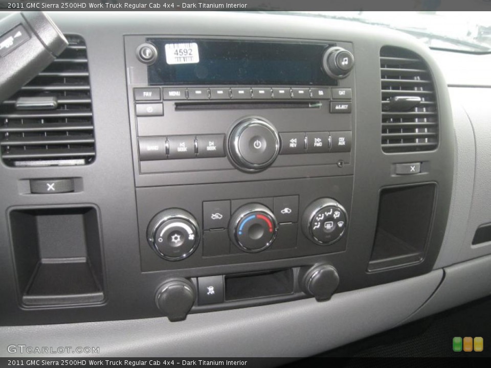 Dark Titanium Interior Controls for the 2011 GMC Sierra 2500HD Work Truck Regular Cab 4x4 #38501599