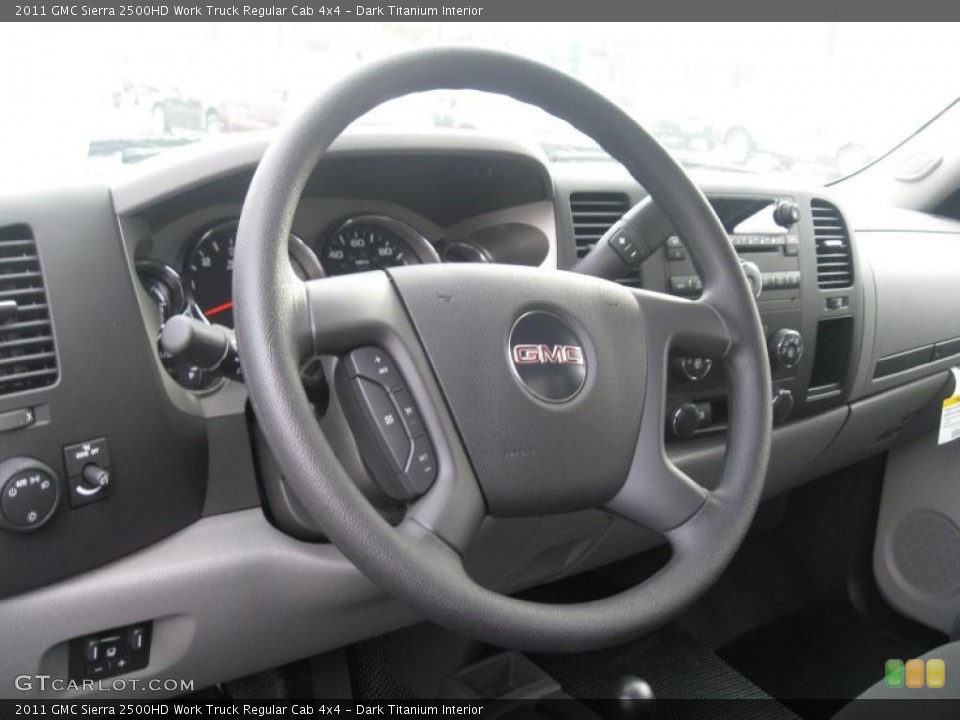 Dark Titanium Interior Steering Wheel for the 2011 GMC Sierra 2500HD Work Truck Regular Cab 4x4 #38501611