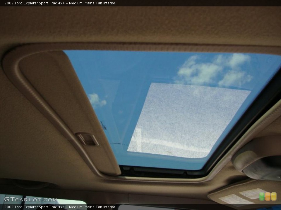 Medium Prairie Tan Interior Sunroof for the 2002 Ford Explorer Sport Trac 4x4 #38502215