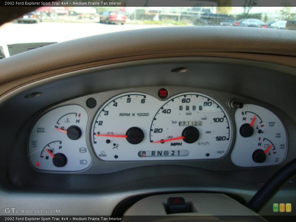 Medium Prairie Tan Interior Gauges for the 2002 Ford Explorer Sport Trac 4x4 #38502639
