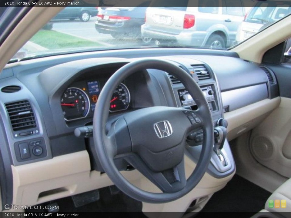 Ivory Interior Dashboard for the 2010 Honda CR-V LX AWD #38504535
