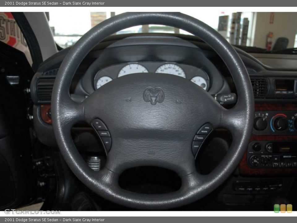 Dark Slate Gray Interior Steering Wheel for the 2001 Dodge Stratus SE Sedan #38504603