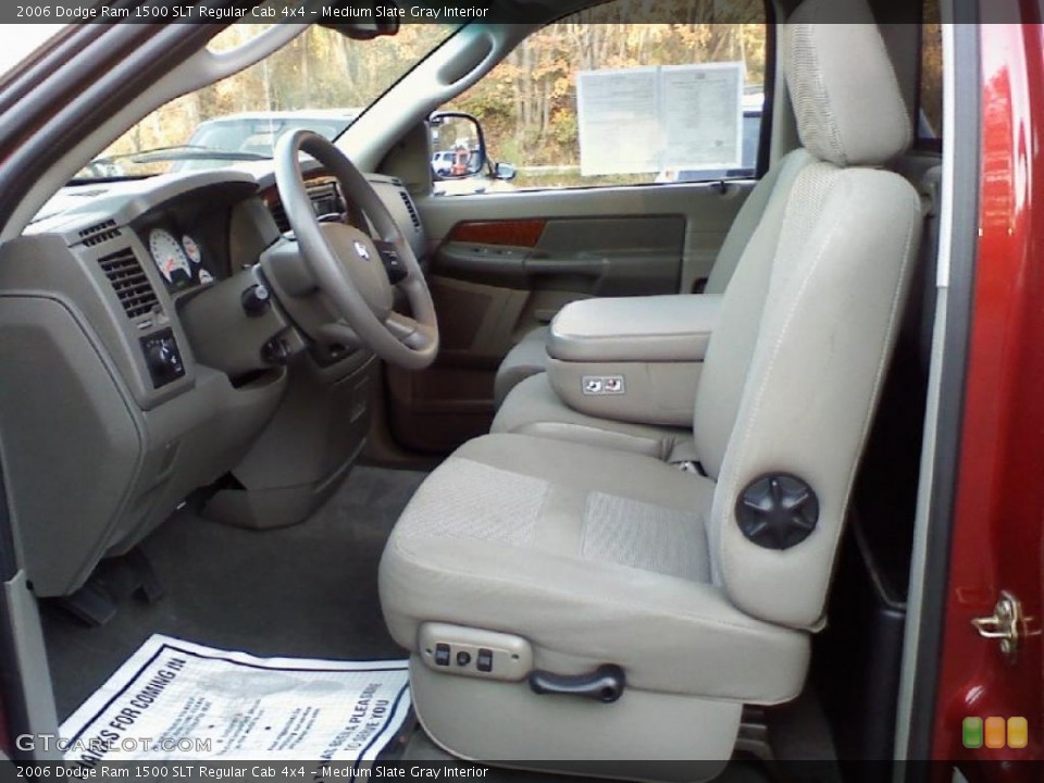 Medium Slate Gray Interior Prime Interior for the 2006 Dodge Ram 1500 SLT Regular Cab 4x4 #38509599