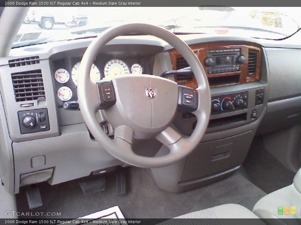 Medium Slate Gray Interior Dashboard for the 2006 Dodge Ram 1500 SLT Regular Cab 4x4 #38509631
