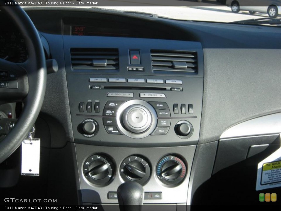 Black Interior Controls for the 2011 Mazda MAZDA3 i Touring 4 Door #38512183