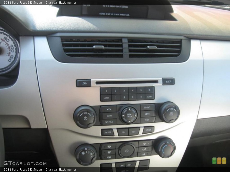 Charcoal Black Interior Controls for the 2011 Ford Focus SES Sedan #38512659