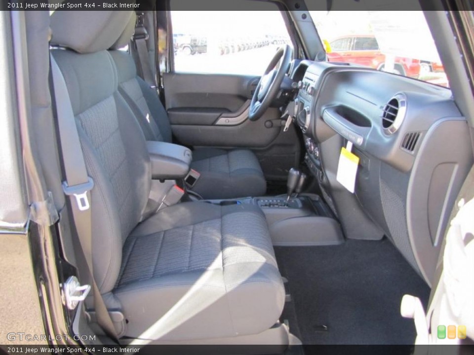 Black Interior Photo for the 2011 Jeep Wrangler Sport 4x4 #38515343