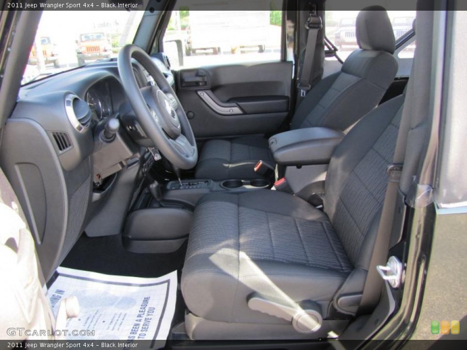 Black Interior Prime Interior for the 2011 Jeep Wrangler Sport 4x4 #38515715