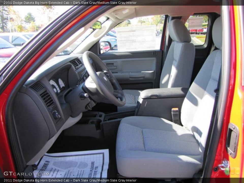 Dark Slate Gray/Medium Slate Gray Interior Photo for the 2011 Dodge Dakota Big Horn Extended Cab #38516131