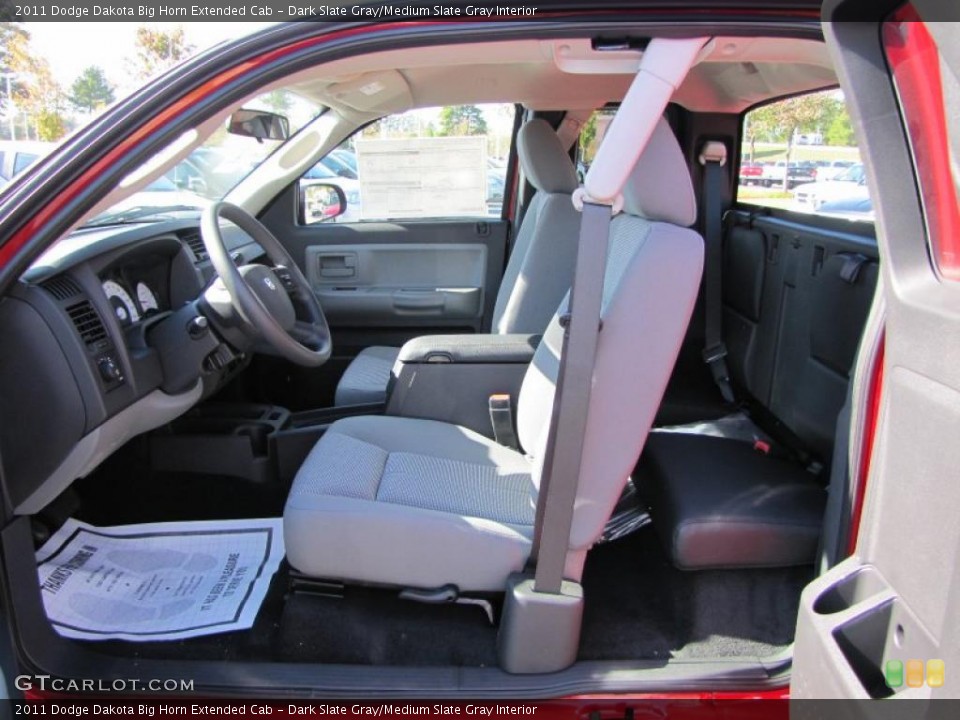 Dark Slate Gray/Medium Slate Gray Interior Photo for the 2011 Dodge Dakota Big Horn Extended Cab #38516147