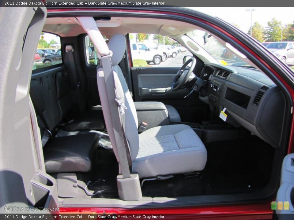 Dark Slate Gray/Medium Slate Gray Interior Photo for the 2011 Dodge Dakota Big Horn Extended Cab #38516175