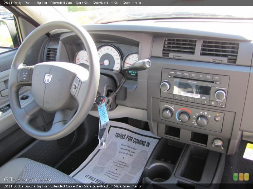 Dark Slate Gray/Medium Slate Gray Interior Photo for the 2011 Dodge Dakota Big Horn Extended Cab #38516191