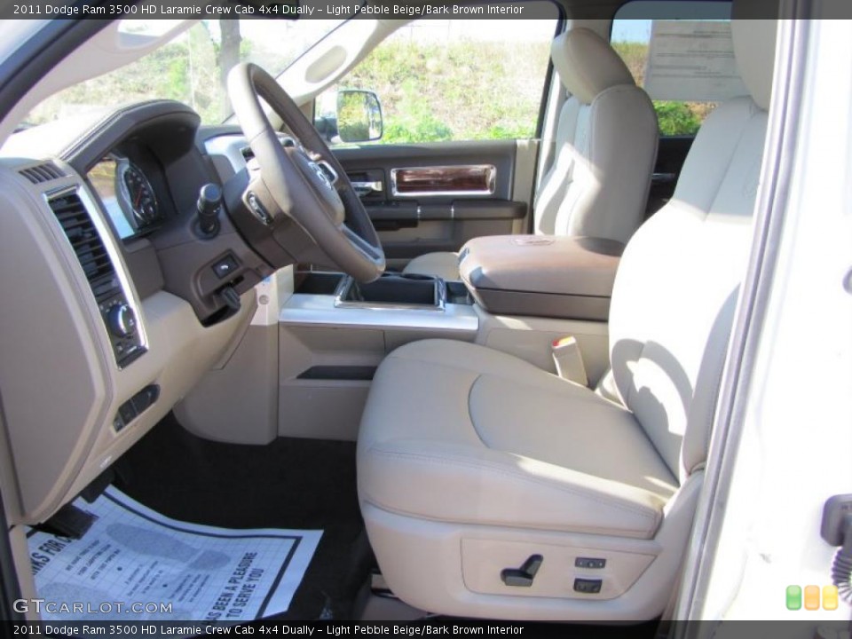 Light Pebble Beige/Bark Brown Interior Photo for the 2011 Dodge Ram 3500 HD Laramie Crew Cab 4x4 Dually #38517359