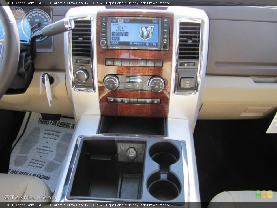 Light Pebble Beige/Bark Brown Interior Controls for the 2011 Dodge Ram 3500 HD Laramie Crew Cab 4x4 Dually #38517459