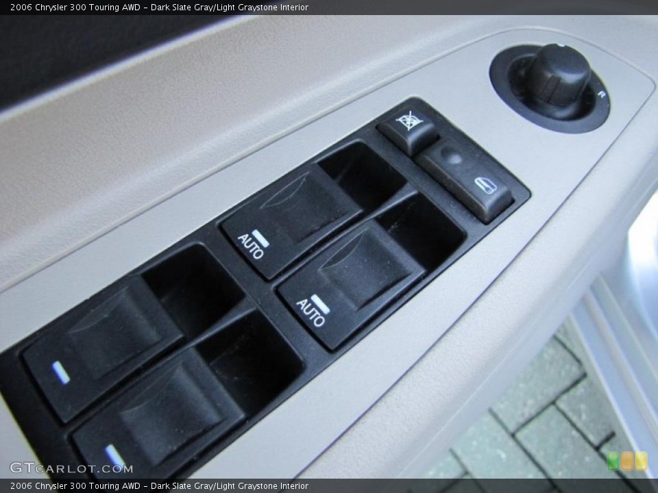 Dark Slate Gray/Light Graystone Interior Controls for the 2006 Chrysler 300 Touring AWD #38518387