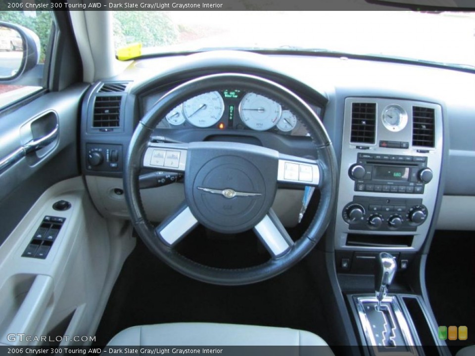 Dark Slate Gray/Light Graystone Interior Steering Wheel for the 2006 Chrysler 300 Touring AWD #38518575