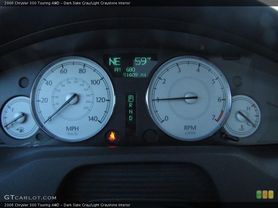 Dark Slate Gray/Light Graystone Interior Gauges for the 2006 Chrysler 300 Touring AWD #38518607