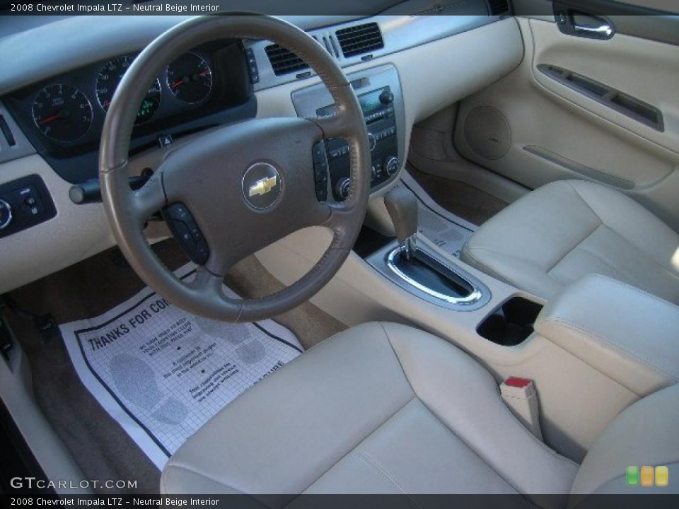 Neutral Beige Interior Prime Interior for the 2008 Chevrolet Impala LTZ #38518739