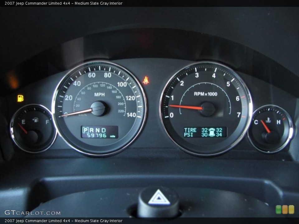 Medium Slate Gray Interior Gauges for the 2007 Jeep Commander Limited 4x4 #38519803