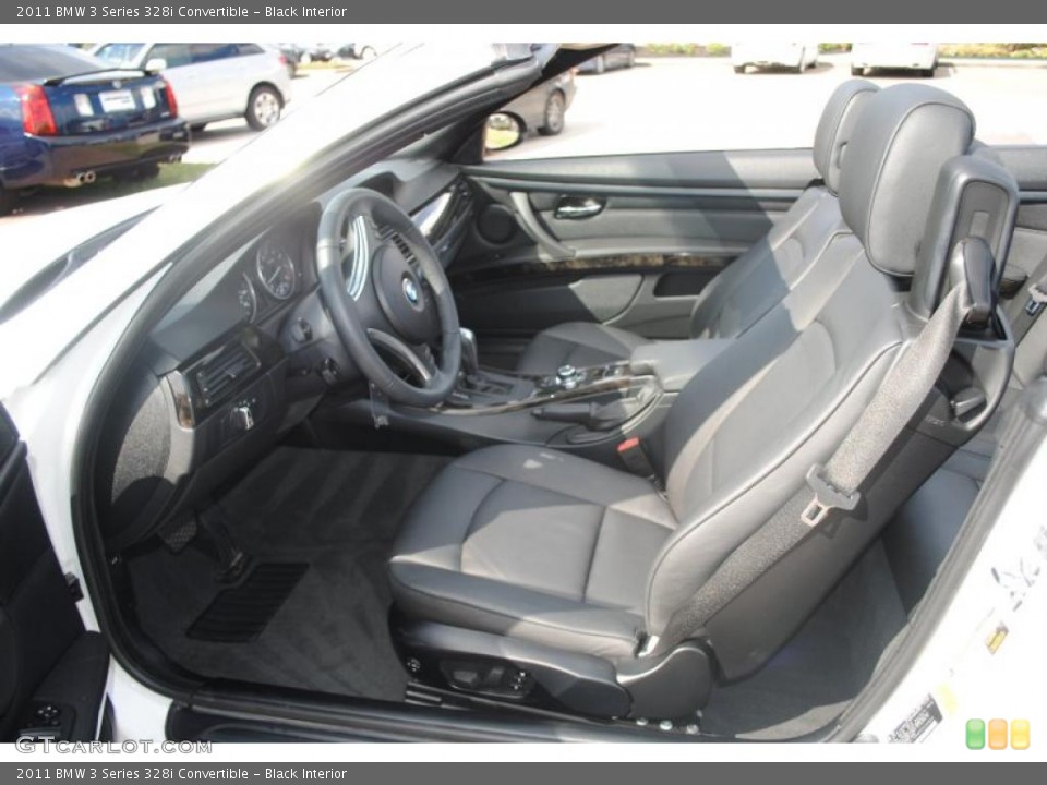 Black Interior Prime Interior for the 2011 BMW 3 Series 328i Convertible #38520087