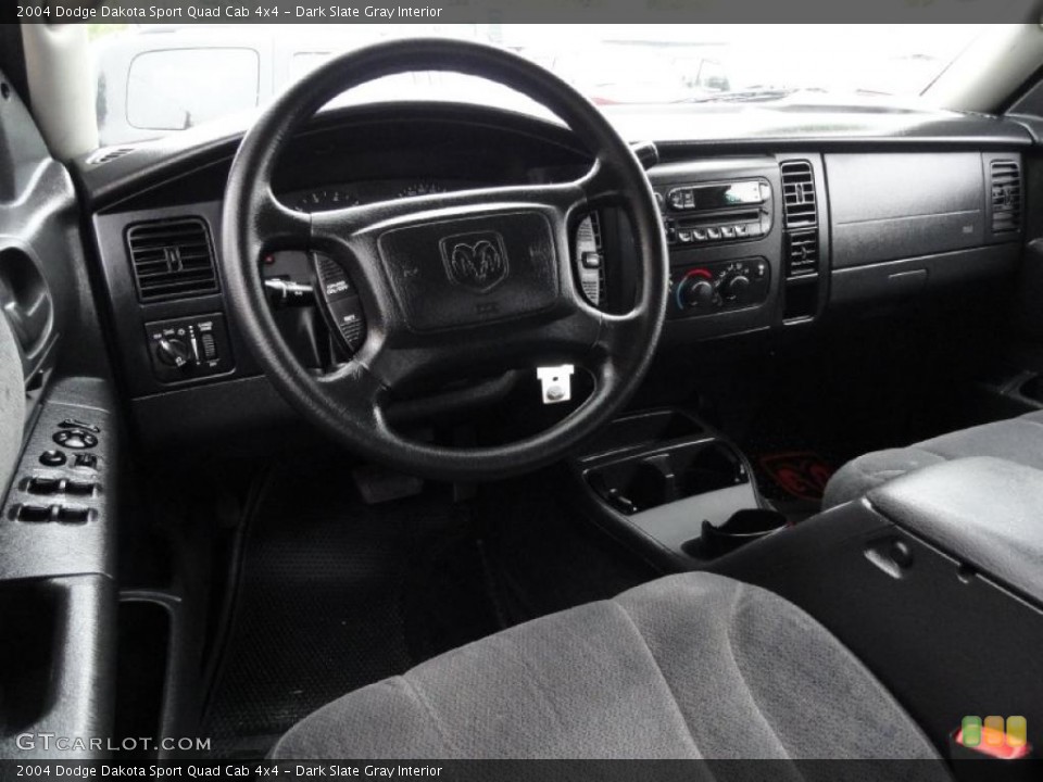 Dark Slate Gray Interior Prime Interior for the 2004 Dodge Dakota Sport Quad Cab 4x4 #38520355