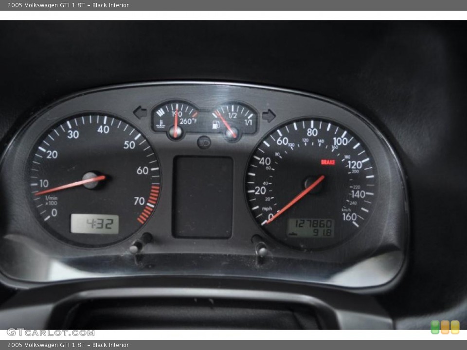 Black Interior Gauges for the 2005 Volkswagen GTI 1.8T #38523583