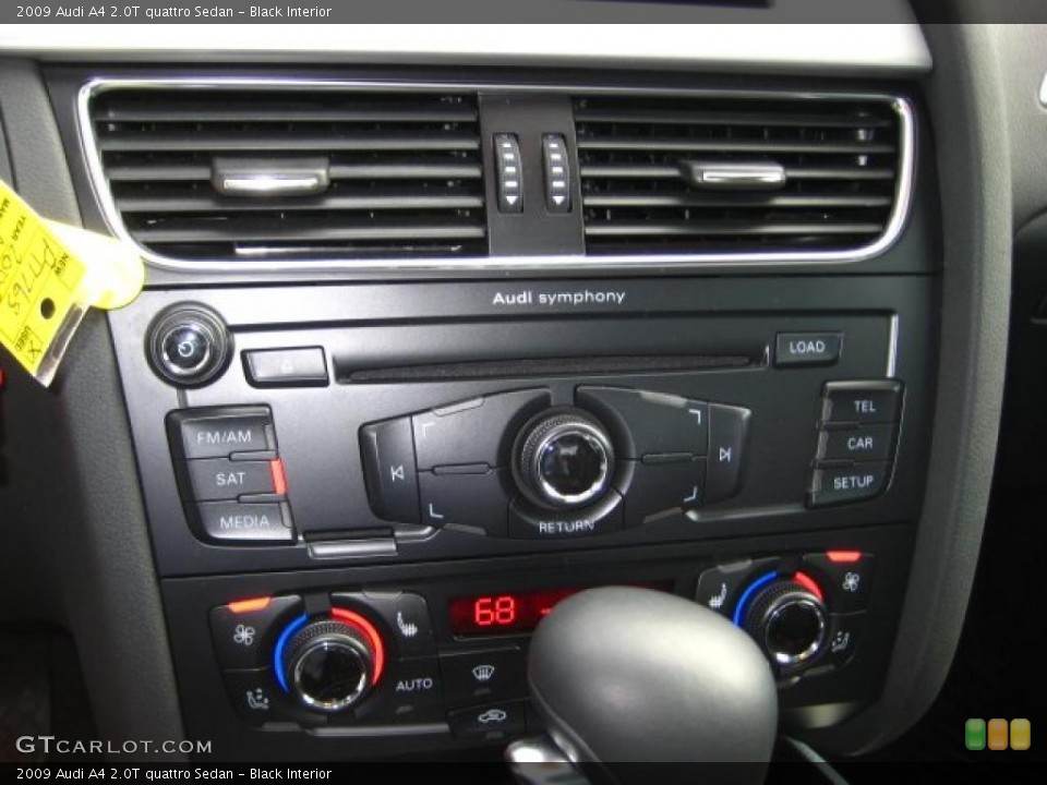 Black Interior Controls for the 2009 Audi A4 2.0T quattro Sedan #38524547