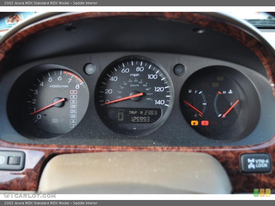 Saddle Interior Gauges for the 2002 Acura MDX  #38525099