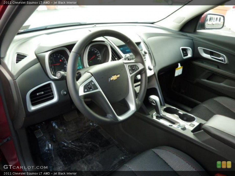 Jet Black Interior Prime Interior for the 2011 Chevrolet Equinox LT AWD #38526511