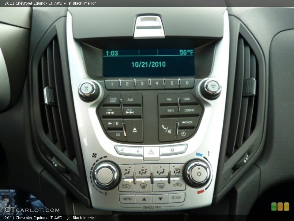 Jet Black Interior Controls for the 2011 Chevrolet Equinox LT AWD #38526579