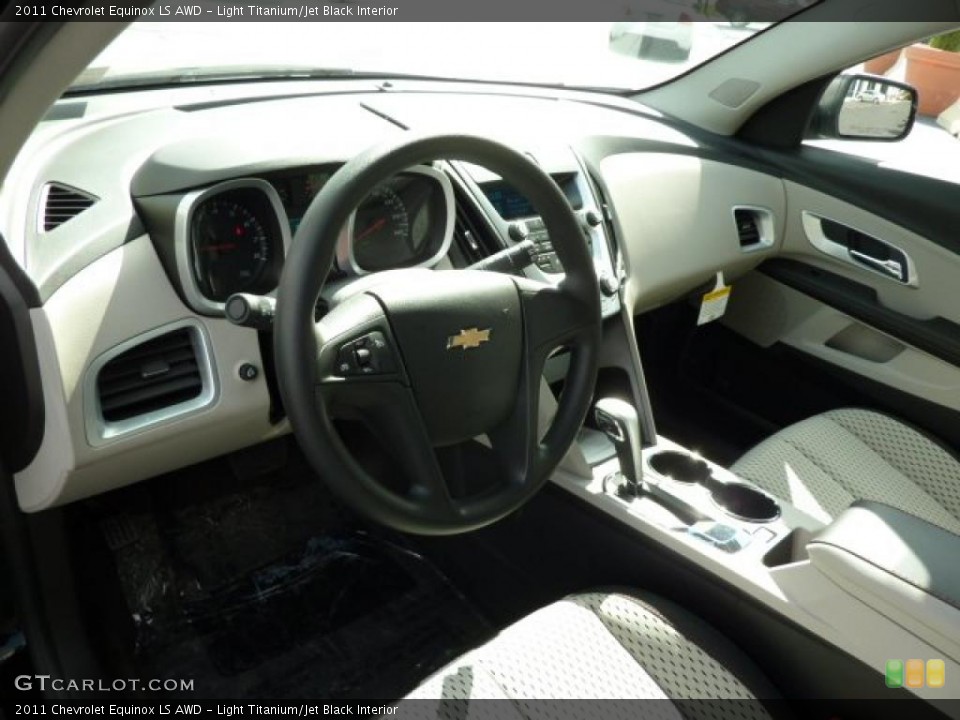 Light Titanium/Jet Black Interior Prime Interior for the 2011 Chevrolet Equinox LS AWD #38526803